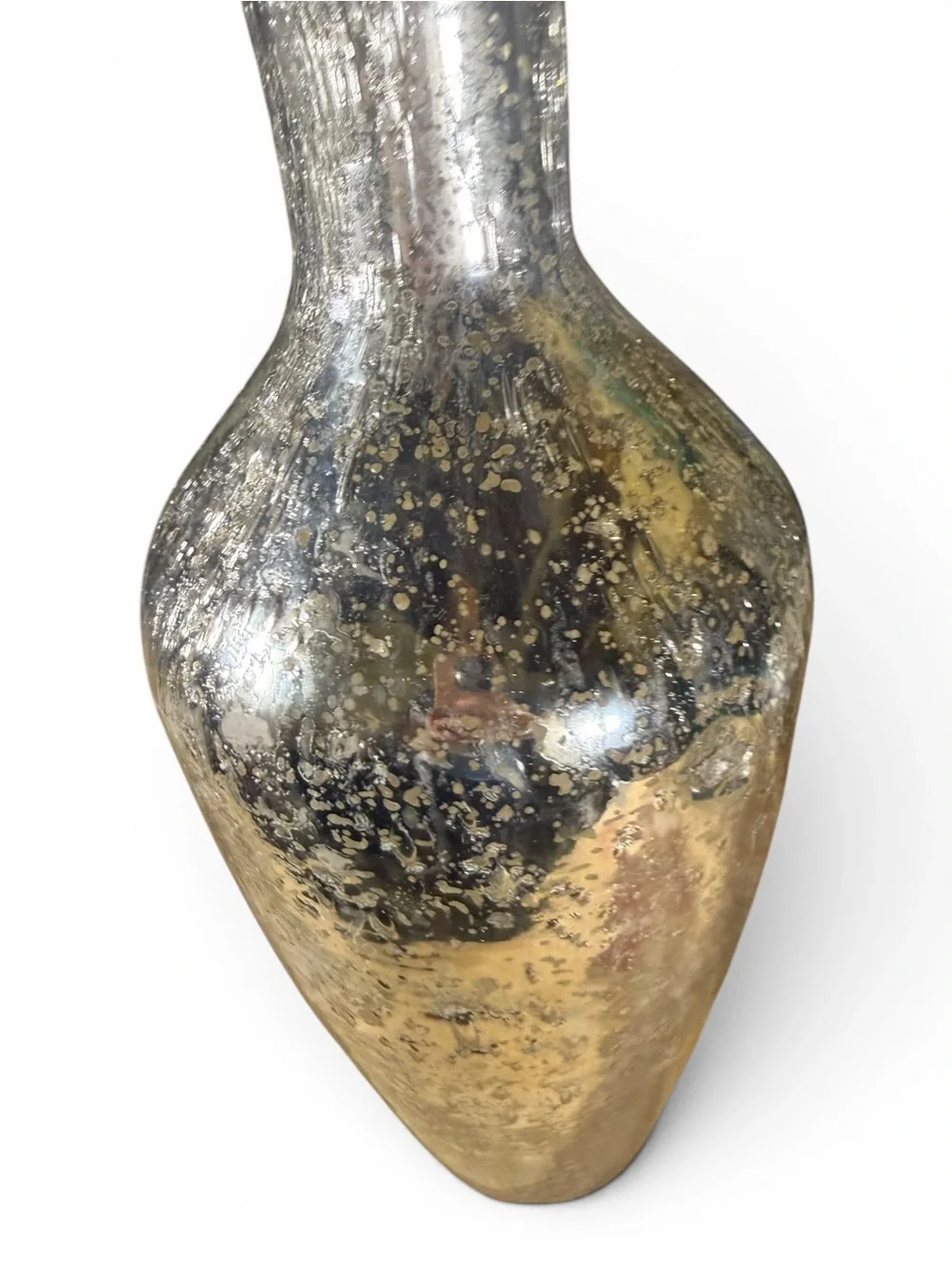 Decorative Silver Mercury Glass Floor Vase - Home Accents